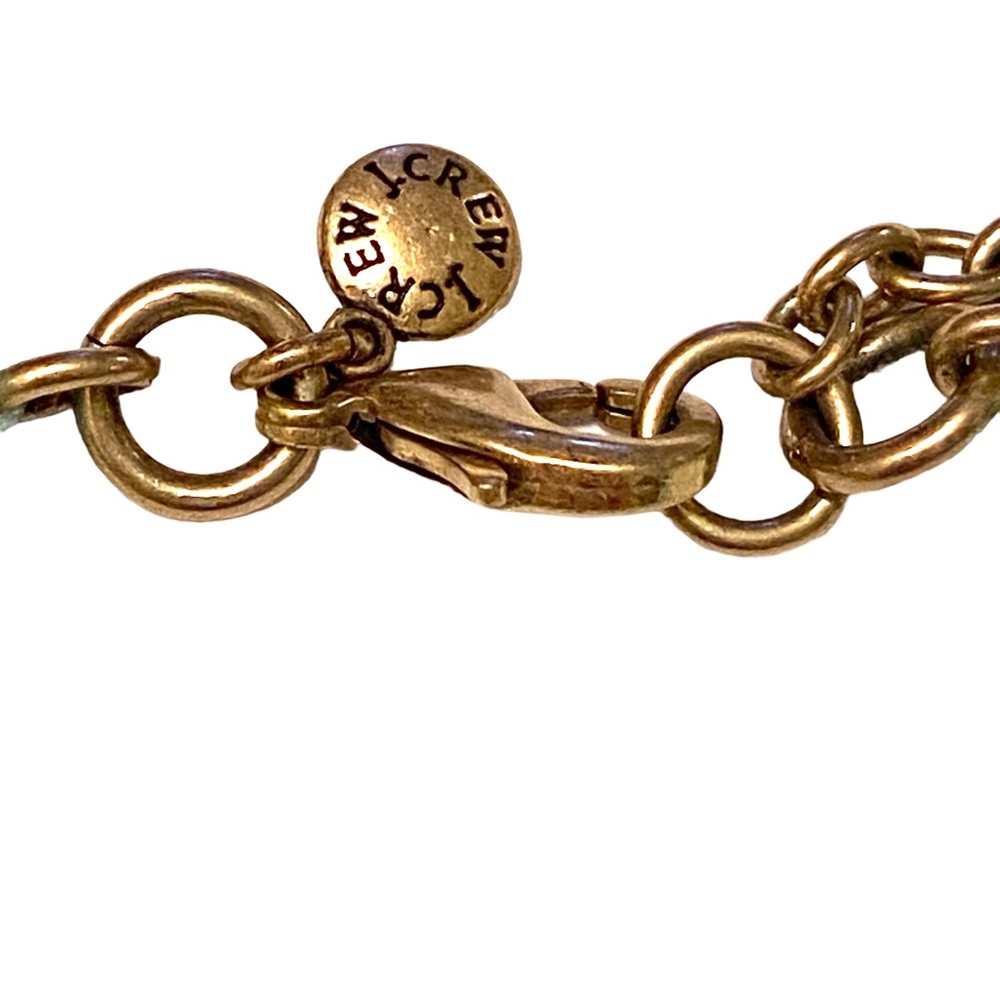 J Crew Turquoise Colored Bib Statement Necklace - image 3